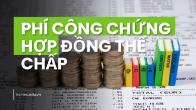 phí công chứng hợp đồng THế chấp